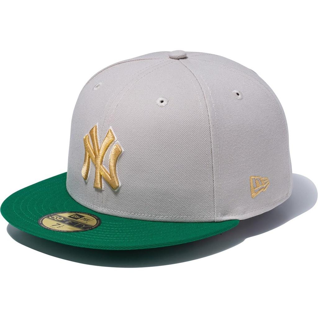 New Era 59FIFTY Grapefruit League MLB Czapka NY Zielona 7 5950SB GRPFRTS LG NEYYAN STO KGRN Dwukolorowa Kamienna/K 3/4