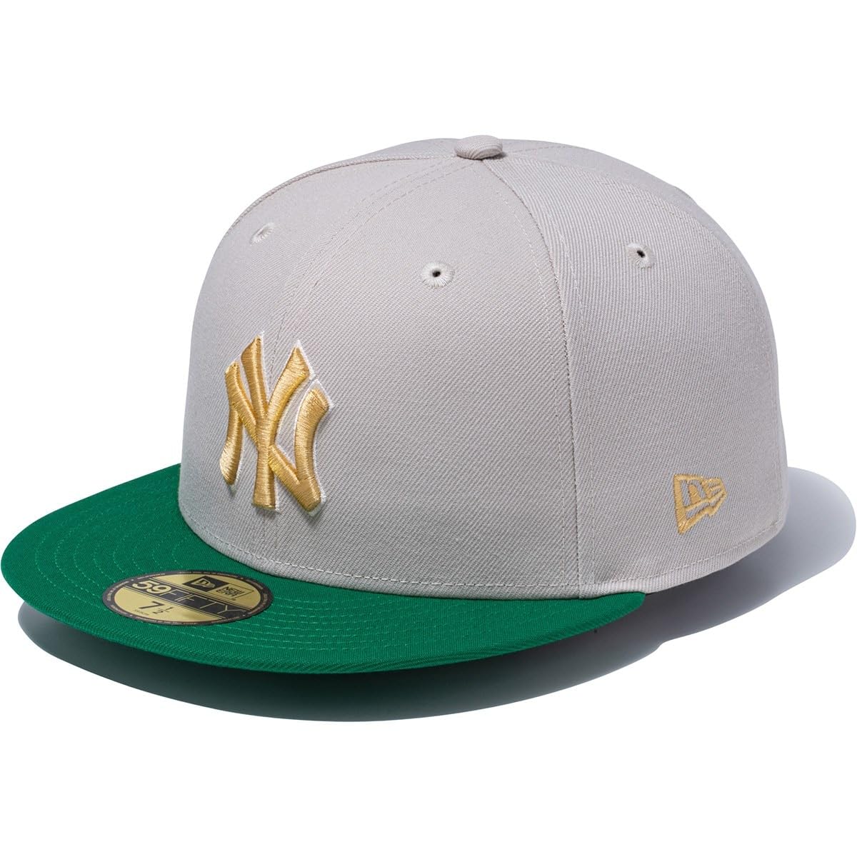 

New Era 59FIFTY Grapefruit League MLB Cap NY Green 7 5950SB GRPFRTS LG NEYYAN STO KGRN Two-Tone Stone/K 3/4