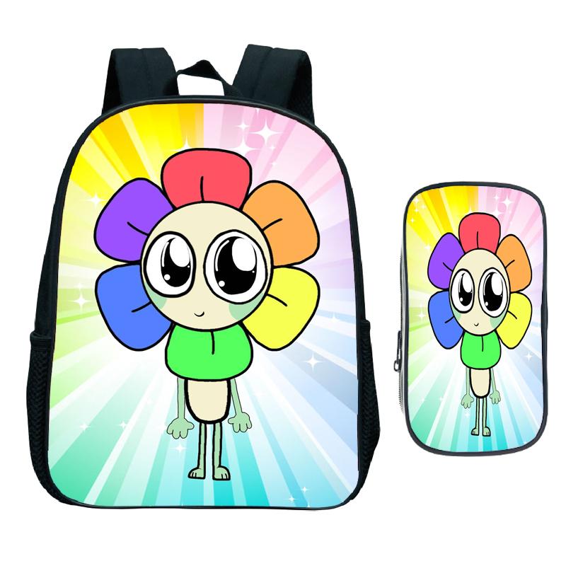2 szt. Plecak przedszkolny Dandy's World Plecak szkolny z kreskówką dla dzieci do przedszkola dla małych dzieci, artykuły szkolne, torby dla niemowląt