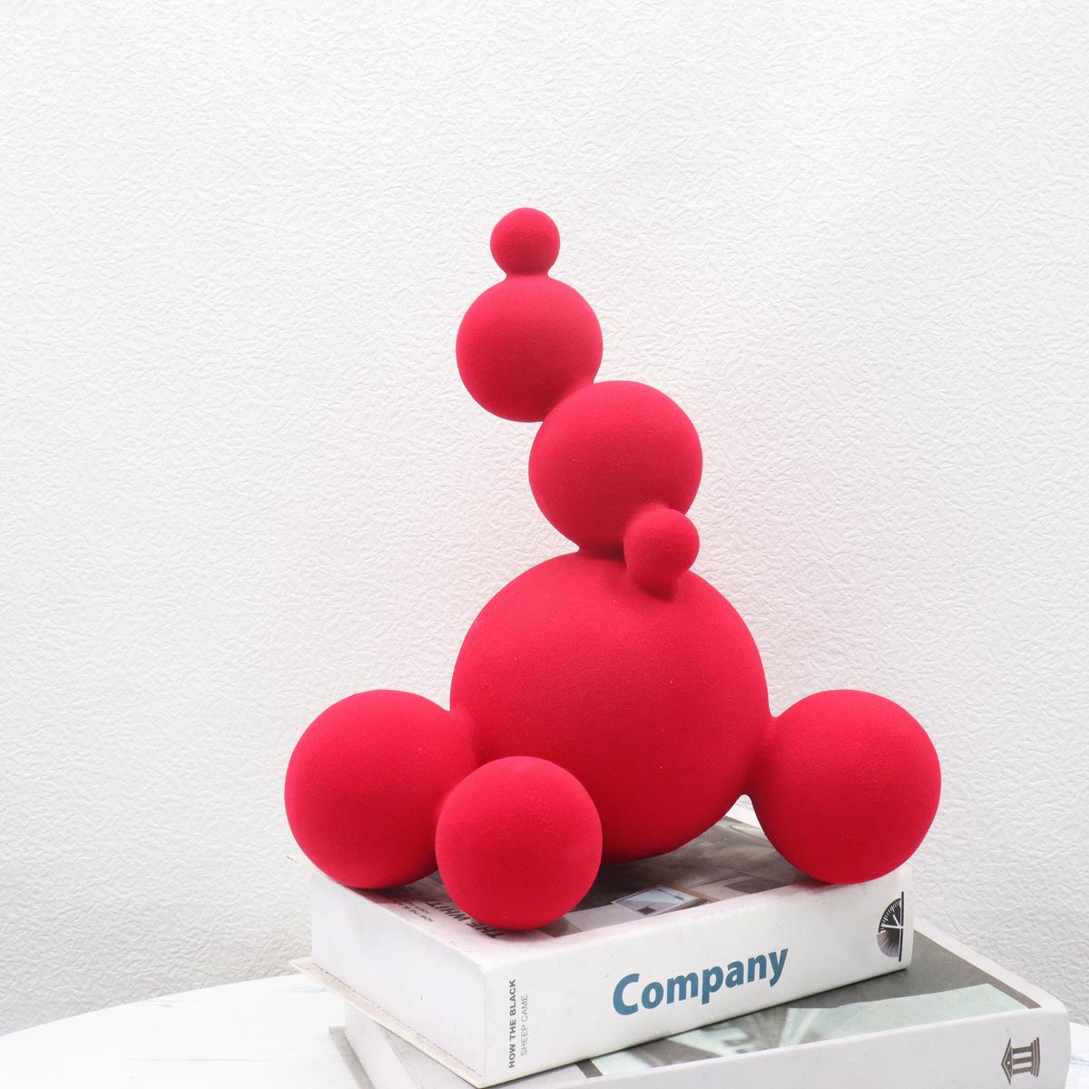 

Olof Nordic Minimalist Stacked Snowman Ornament - Modern Abstract Decor for Homes & Offices