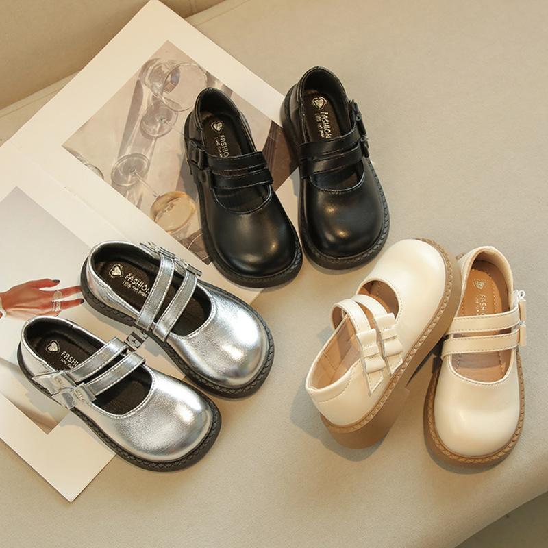 Spring New Children's Comfortable Non-slip Soft-soled Leather Shoes Retro Moccasins