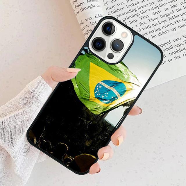 Brazil Brazilian Flag Art Phone Case Cover For iPhone 17 Air 15 16 11 13 14 Pro Max 12 Plus Max Fundas