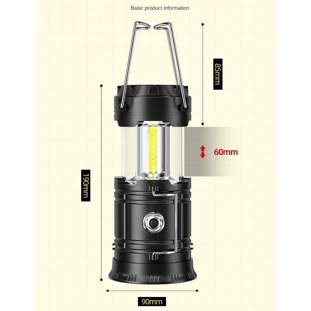 AAA7 Dry Battery Outdoor Lighting Portable Horse Lantern Portable Camping Light LED Stretch Camping Light