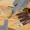 Socpuro Carving Knife Set, Wood Carving, Chisel for Beginners, Art Knife with Wooden Handle, Straight, Curved, and Irregular Carving, from Rough to Fi