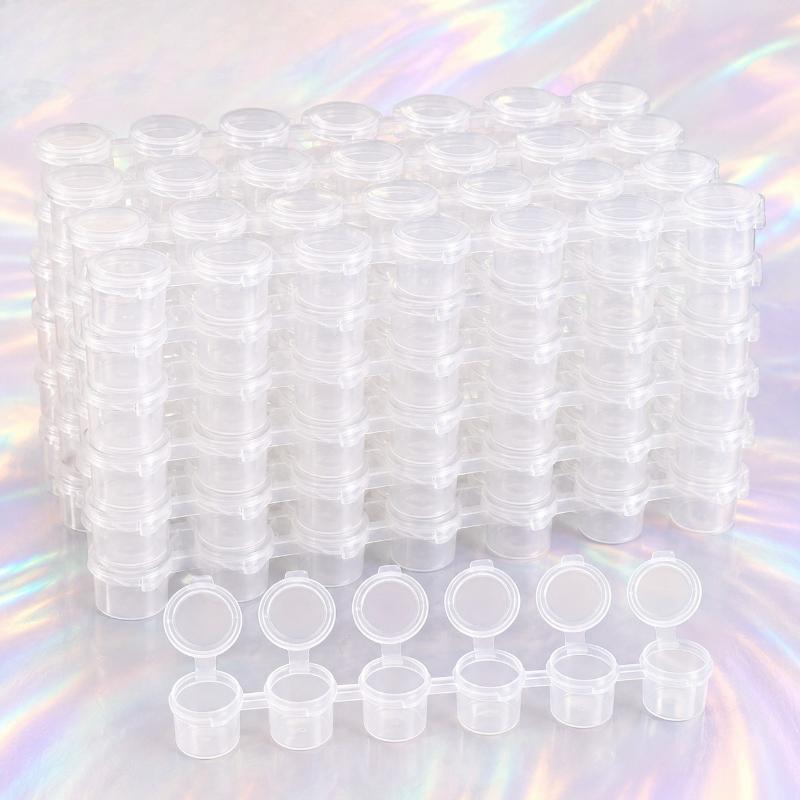10/20piece empty paint cans, suitable for art supplies, equipped with leak-proof and easy-sealing lids, and paint mixing cups