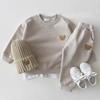 Boys & Girls Infant Cartoon Two-Piece Sweatshirt Set - Spring/Autumn 2025