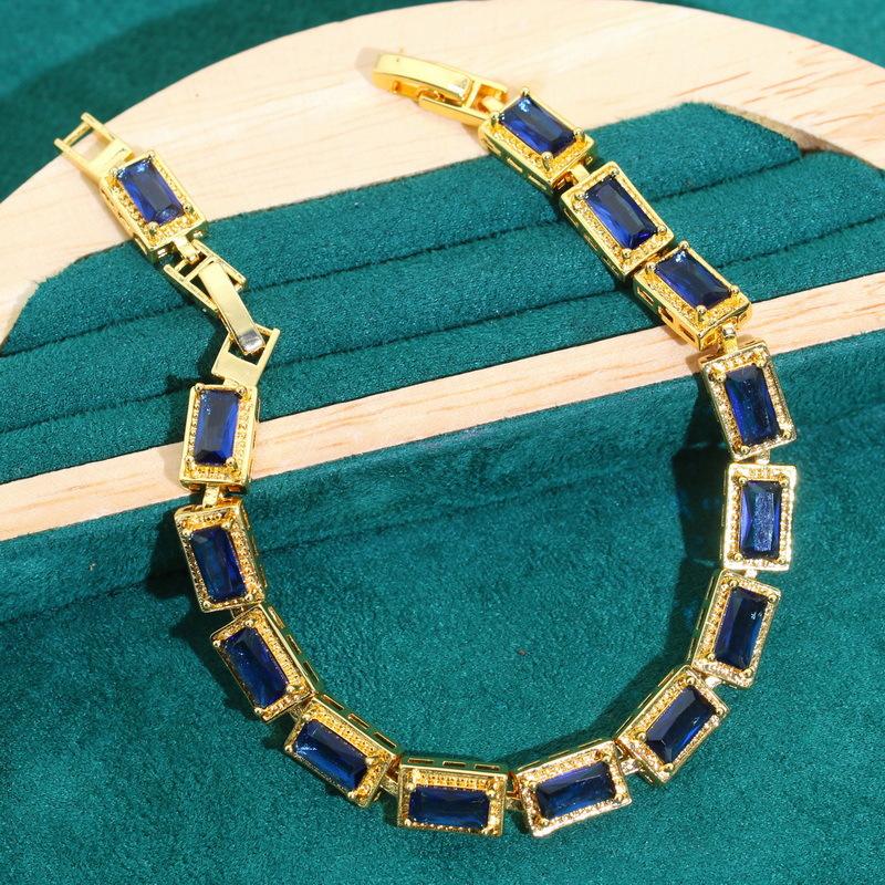 Evropský a N Šperky Senior Design Zirkonový Náramek Náhrdelník Náušnice Šperkový Set