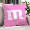 Food M&M'S Cushion Cover Cushion Cover Set 4Pcs 50X50 45X45 40X40 Pillowcase Decorative Sofa Home Decor
