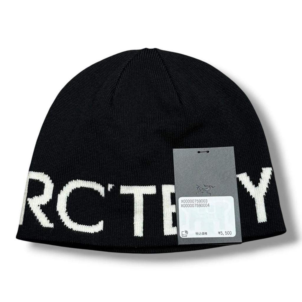 Used ARC'TERYX Word Hard Talk Beanie Knit Cap Arc'teryx X000007590 Black F (15677M)