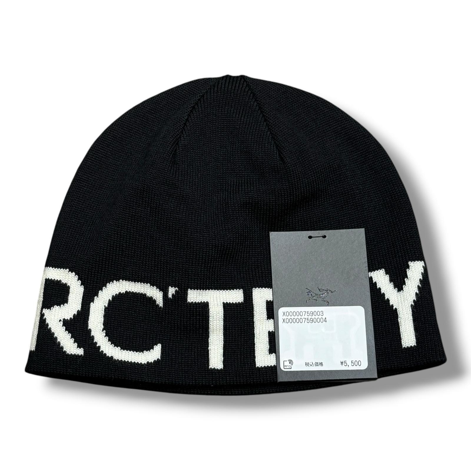 Used ARC TERYX Word Hard Talk Beanie Knit Cap Arc teryx X000007590 Black F (15677M)