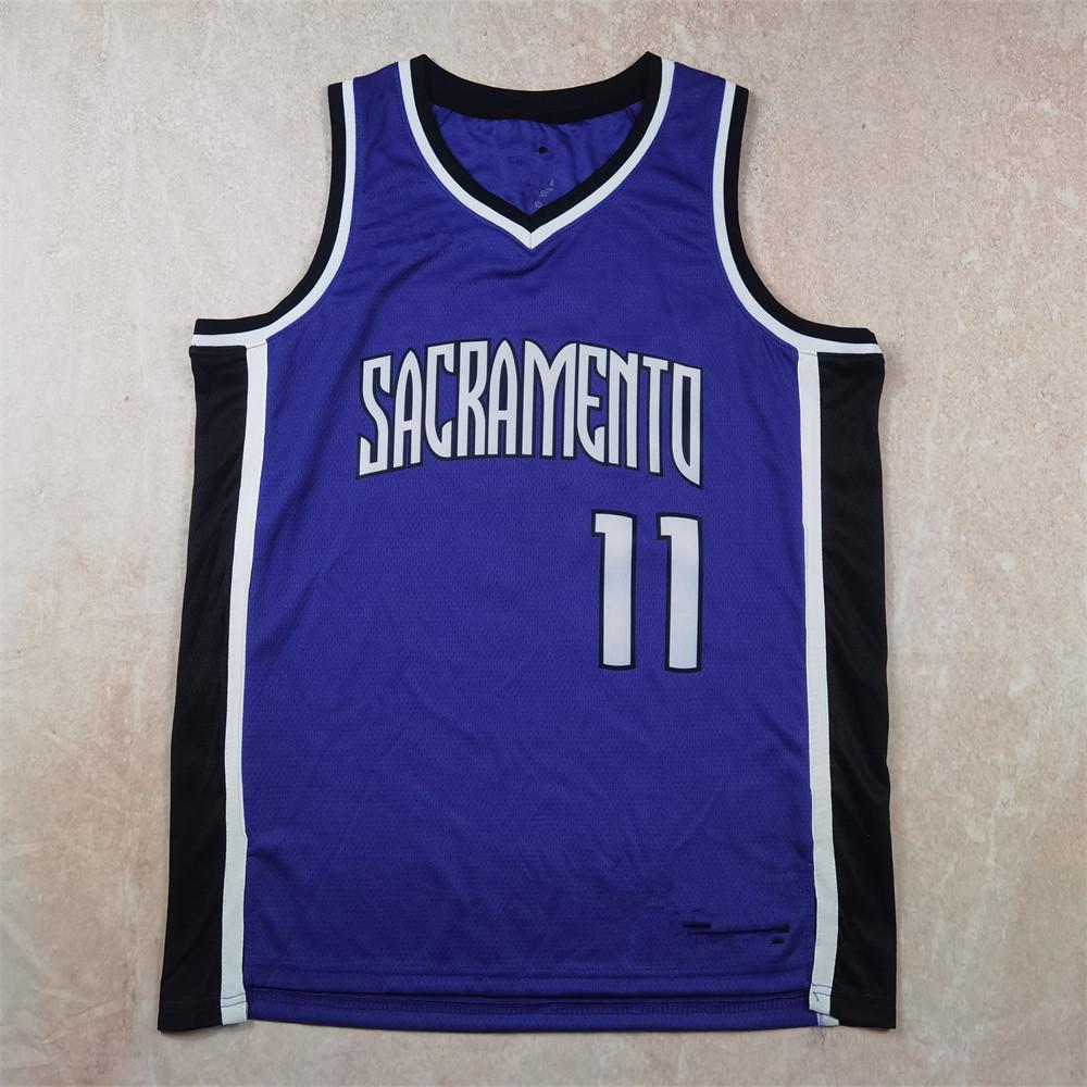 

Purple Domantas Sabonis No. 11 Loose Basketball Jersey XL