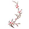 Fabric Applique for DIY Projects Cherry Blossom Patches Clothing, Vintage Plum Sewing Patches, Iron On Flower Jackets Floral Appliques Jeans