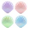 2-In-1 Mini Air Cushion Brush with Makeup Mirror Portable Shell Shape Travel Hair Comb Women Girls Folding Round Mirror Scalp