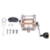 Conventional Reel Aluminum Stainless Steel Right Hand Smooth Conventional Fishing Reel for Saltwater Gold