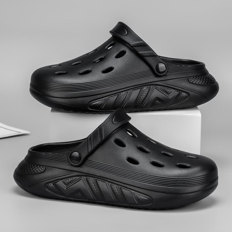 Fashion New Men's Outdoor Sandals Sport Slippers Beach Slides Breathable Soft Clogs Men Casual Garden Shoes Non-slip Men Outdoor Sandals