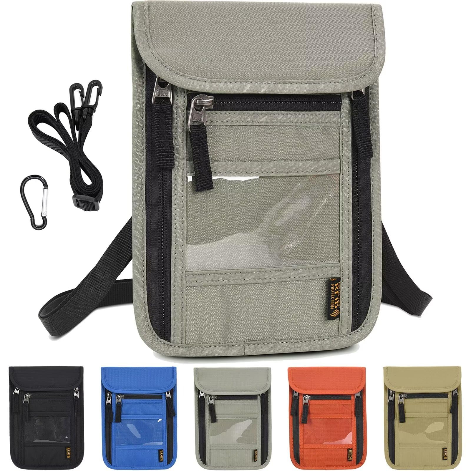 

Passport Hanging Neck Security Skimming Ultra with Passport Security Overseas Convenient Unisex [HWVICTORYV] Case, Pouch, RFID, Prevention, Pouch,