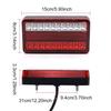 Aoling LKW Heck 12V Anhänger 20 Rot Gelb Signalleuchte Anhänger Set Lichter, Heck, LEDs, Hoch/Niedrig + Brems-/Stand-/Blinklicht Reflektoren, LKW, Traktor, Boot,
