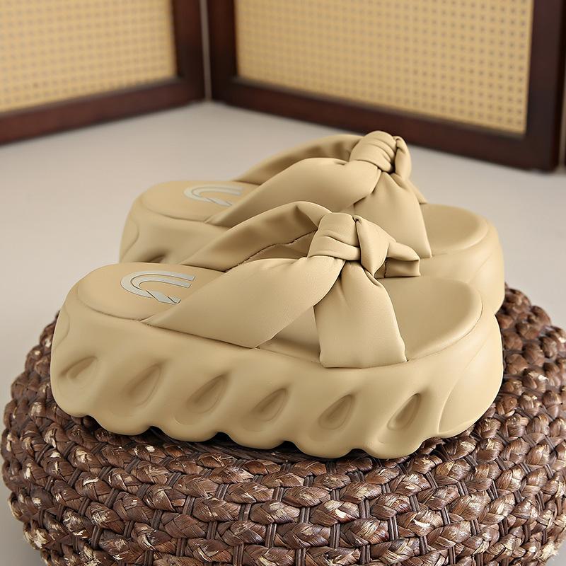 With Skirts, Slippers, Women's Summer Wear, Thick-soled Heightening Muffin Sandals 2025 New High-end Women's Sandals