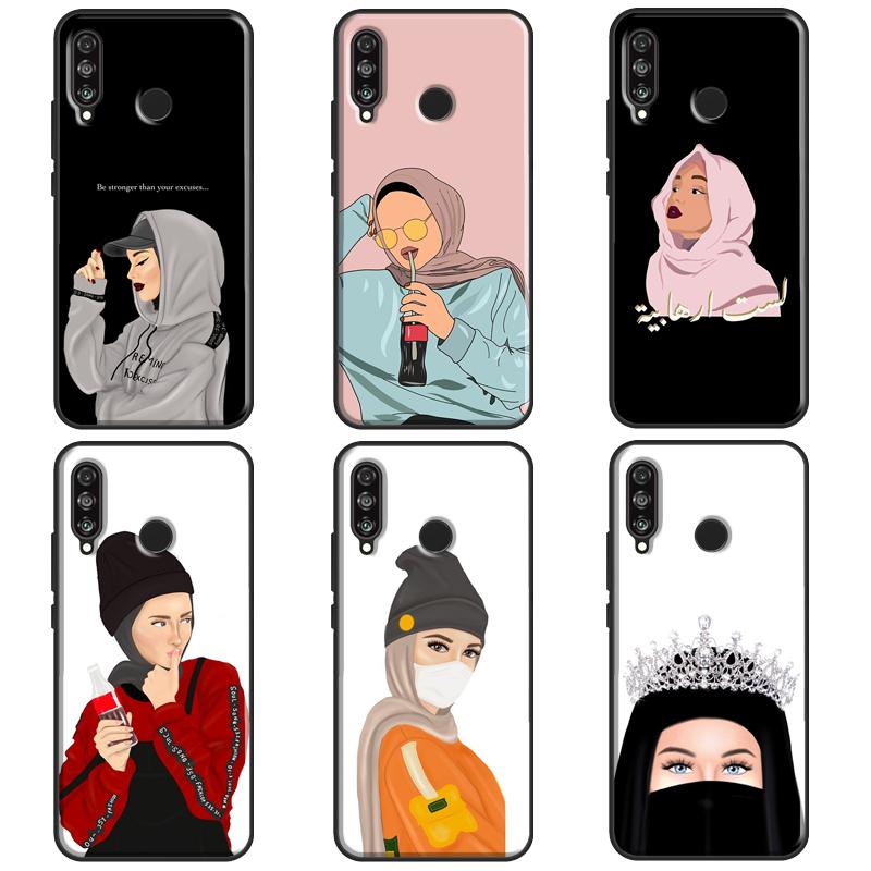 Islamic Muslim Hijabi Girls For Huawei Nova 12i 11i 8i 12s 9 10 SE Y90 Y60 Y70 Y72 Y61 Y91 P20 P40 P30 Lite P60 Pro Case