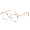 Color-Changing Anti-Blue Light Retro Cat-Eye Glasses with Metal Frame