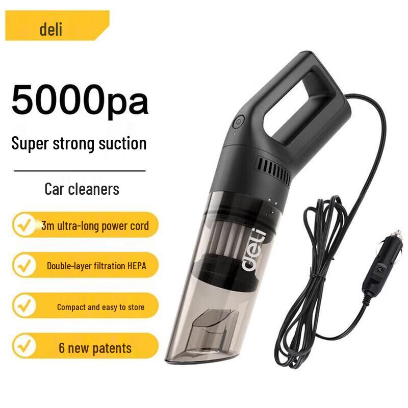 Портативный ручной пылесос Deli, вилка CN (адаптер в комплекте)