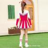Kids Cheerleading Uniform Set Athletic Gymnastics Dance Performance Outfit Childrens Competition Costume