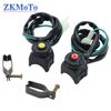 Universal Motorcycle Kill Switch Red Push Button Horn Starter Dirt Bike ATV UTV Dual Sport For 22mm Handlebar Mounted Bars