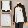 Re:Life In A Different World From Zero Anime Natsuki Subaru Cosplay Costume Embroidery Full Zip Tracksuit Elastic Pants