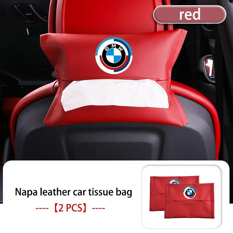 AAACC1 Car Tissue Box Seat Back Paper Bag Interior Decoration Supplies For BMW X1 X2 X3 X4 X5 X6 F49 F39 F25 G01 F16 G06 G07 F25 F30
