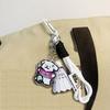 Badminton Pendant Acrylic Key Rings Decoration Bag Cartoon Dog Badminton Key Chain Small Keychain Hanging Pendants