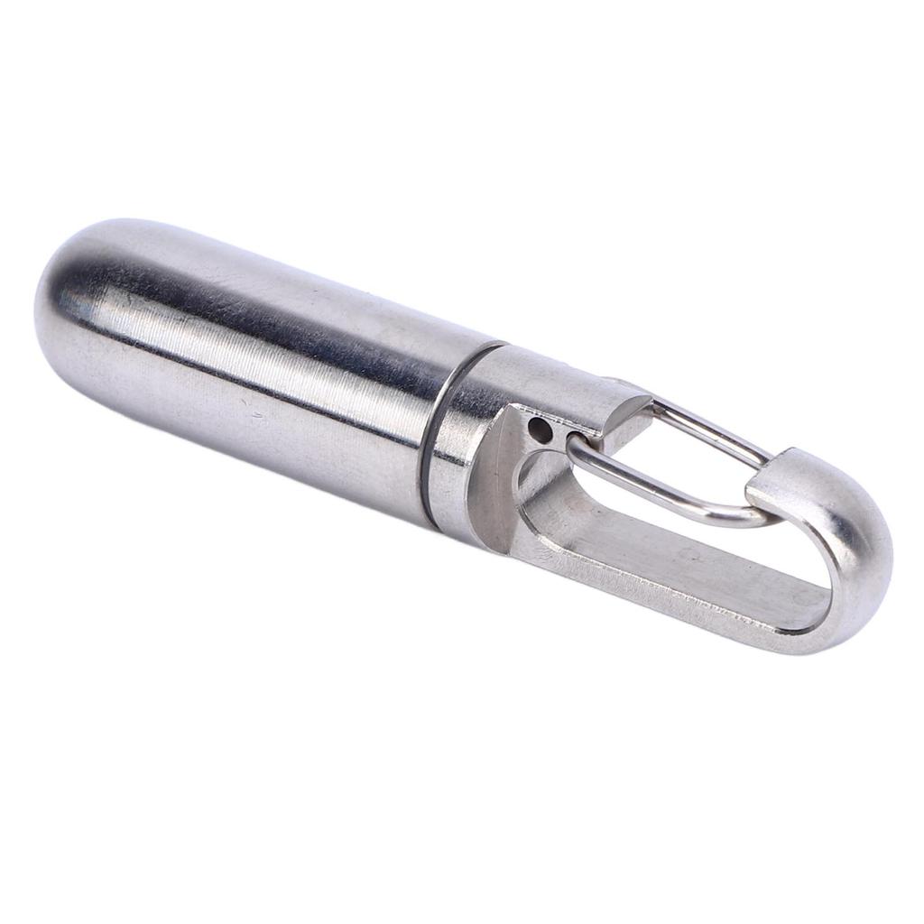 Small Capsule Container Airtight Metal Portable Capsule Holder for Cosmetics Seasoning Outdoor Traveling