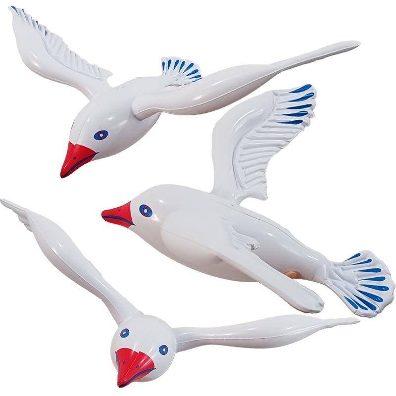 Large Inflatable Seagulls Jumbo Flying Seagull Toy Blow Up Sea Birds