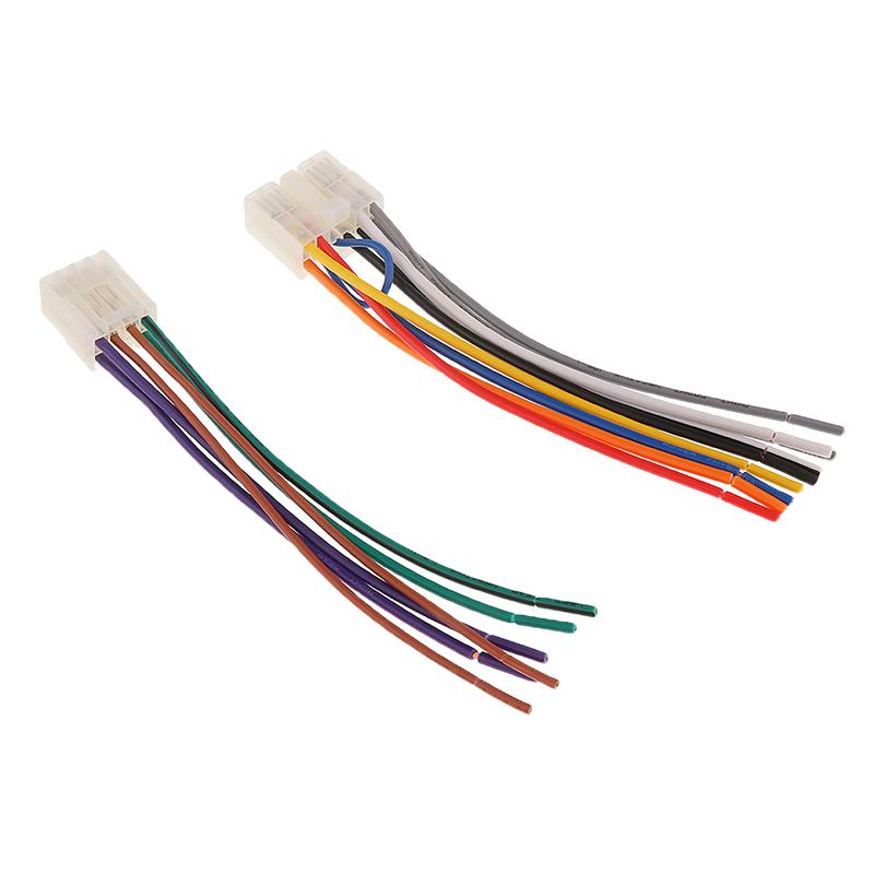1 Set 10 Pin+ 6 Pin Car Stereo Radio/CD/DVD Player ISO Wiring Harness Connector for Toyota Car Stereo 6.3 Car Accessories