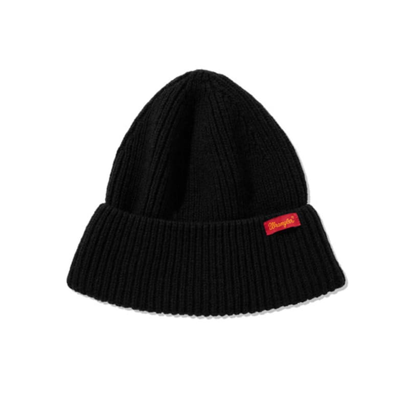 Wrangler Basic Label Beanie Black