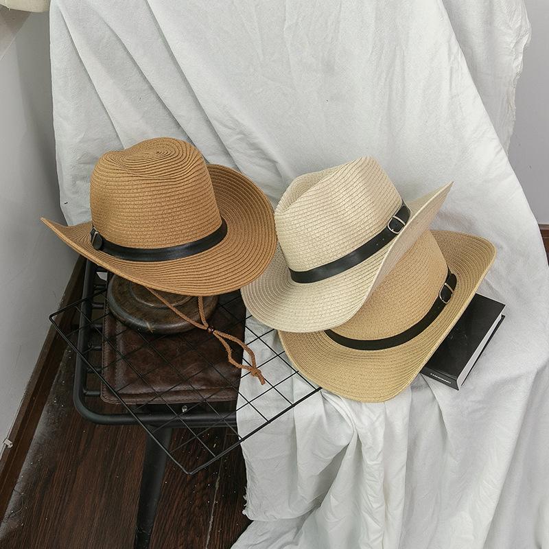 Sonnenhut mit Hutauflagenverstärkung, breiter Strohhut für den Außenbereich, für Männer und Frauen, atmungsaktiv, faltbar