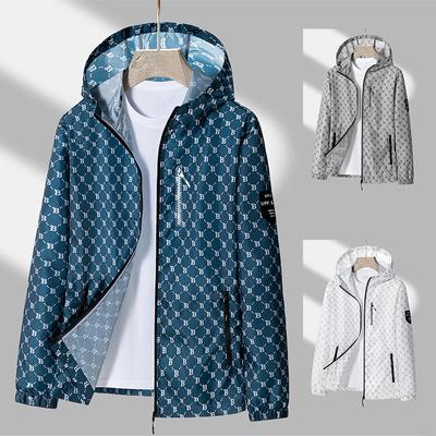 Men's Sun Protection Clothes for Summer Thin Ice Silk Quick-drying Jacket New Sports Light and Thin Sun Protection Clothes