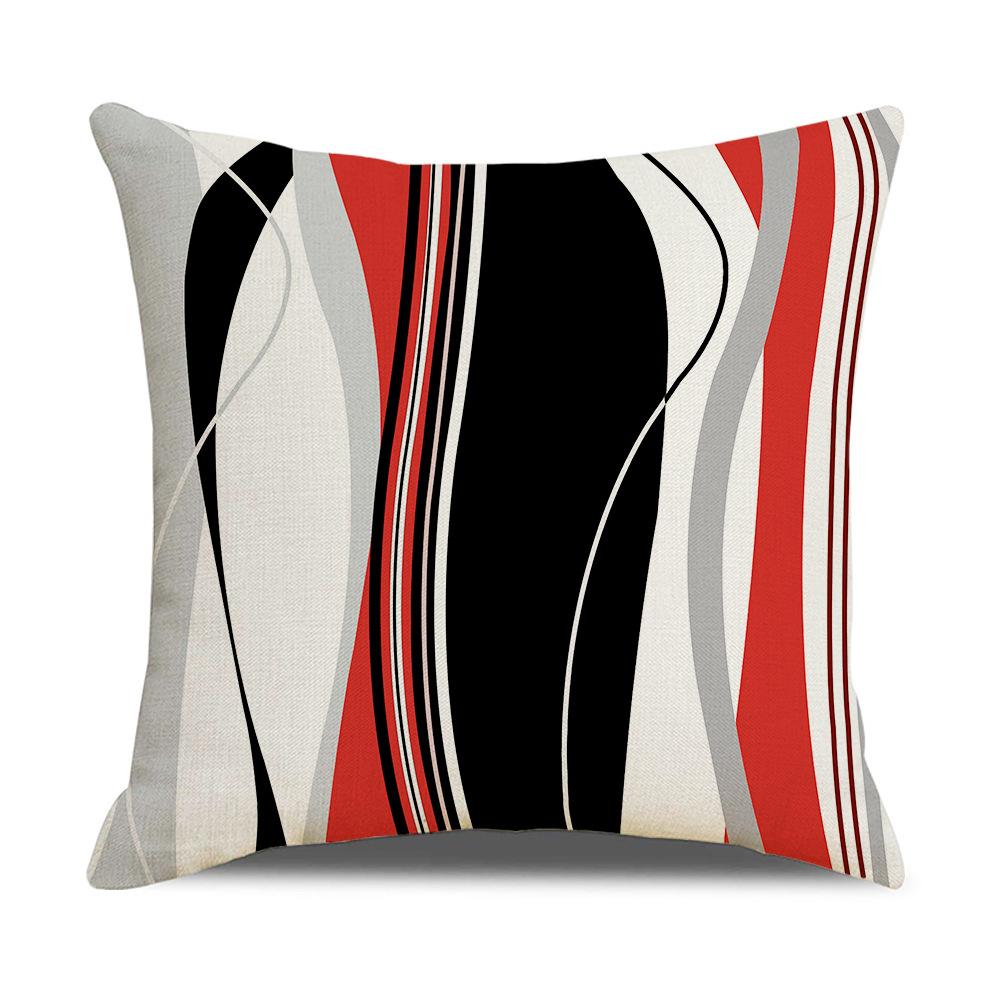 Modern Simple Nordic Ins Style Linen Pillow Case Sofa Pillow Case Home Supplies Contrast Color Pillow Case