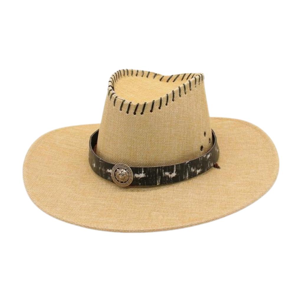 Breathable Men And Women Sun Protection Visor Outdoor Vacation Travel Western Cowboy Hat