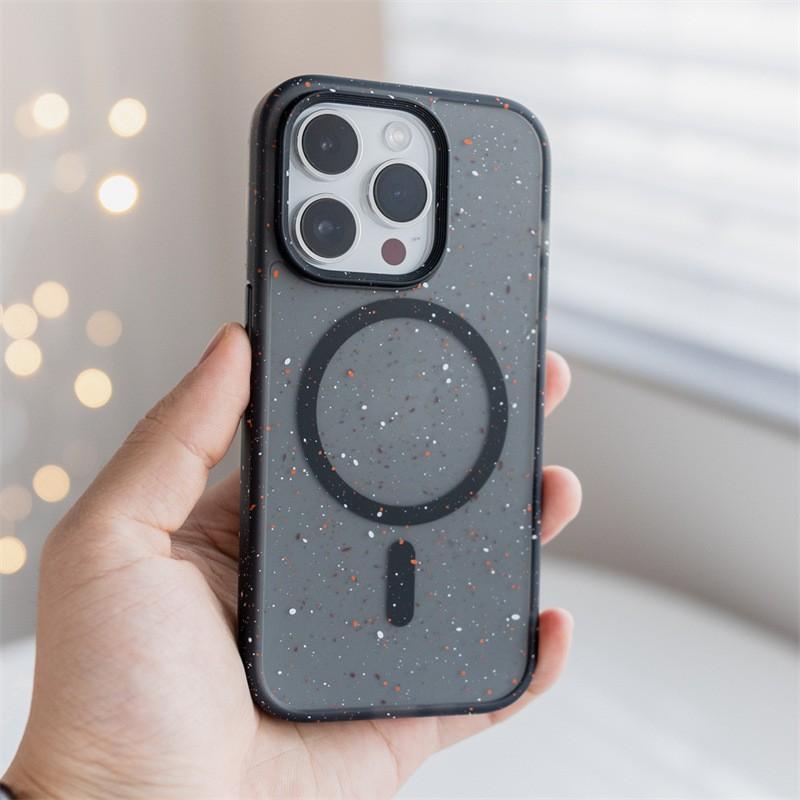 Magnetic Snap-On Phone Case IPhone 16 Pro Max 15 14 13 - Slim PC Cover With Scratch Resistant Matte Finish