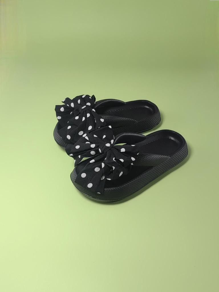 Women's Pink Bowknot Summer Slippers - Cute & Fashionable