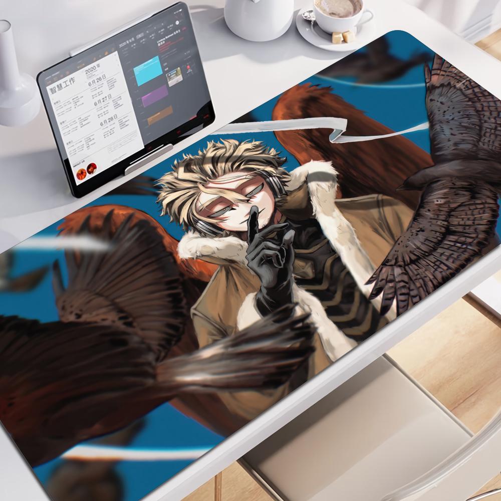 Xxl Anime Large Mouse Pad Hawks Keigo My Hero Academias Laptop Desk Mats Gamer Hd Printing Mousepad NonSlip Office Table Carpet