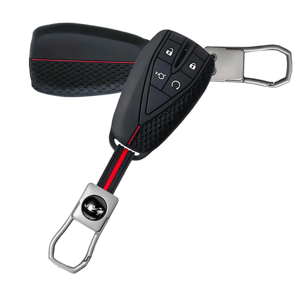 Silicone Car Remote Case Keychain For Changan Cs35 Plus Cs55 Plus Cs75 Plus Eado Uni-T Uni K Oushang X5 X7 Ev Rubber Key Cover
