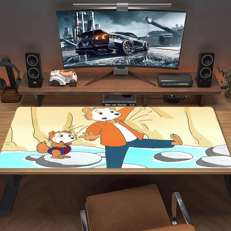 Bobo Siebenschläfer Print  Cushion Non-slip Laptop Tablet Big Mousepad XXL Mat Mini PC Playmat With Lock Edge