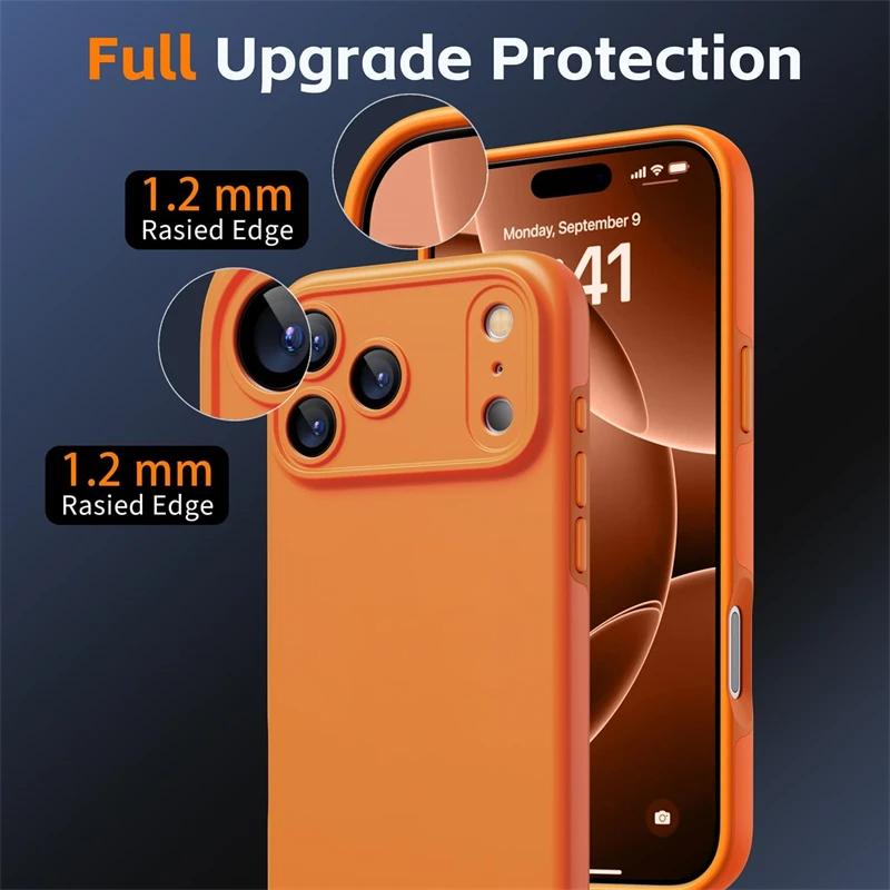 Liquid Silicone Phone Cases For For Iphone 17 Air 16 1 14 Plus 13 12 Pro Max For Wireless Charger Protector Cover