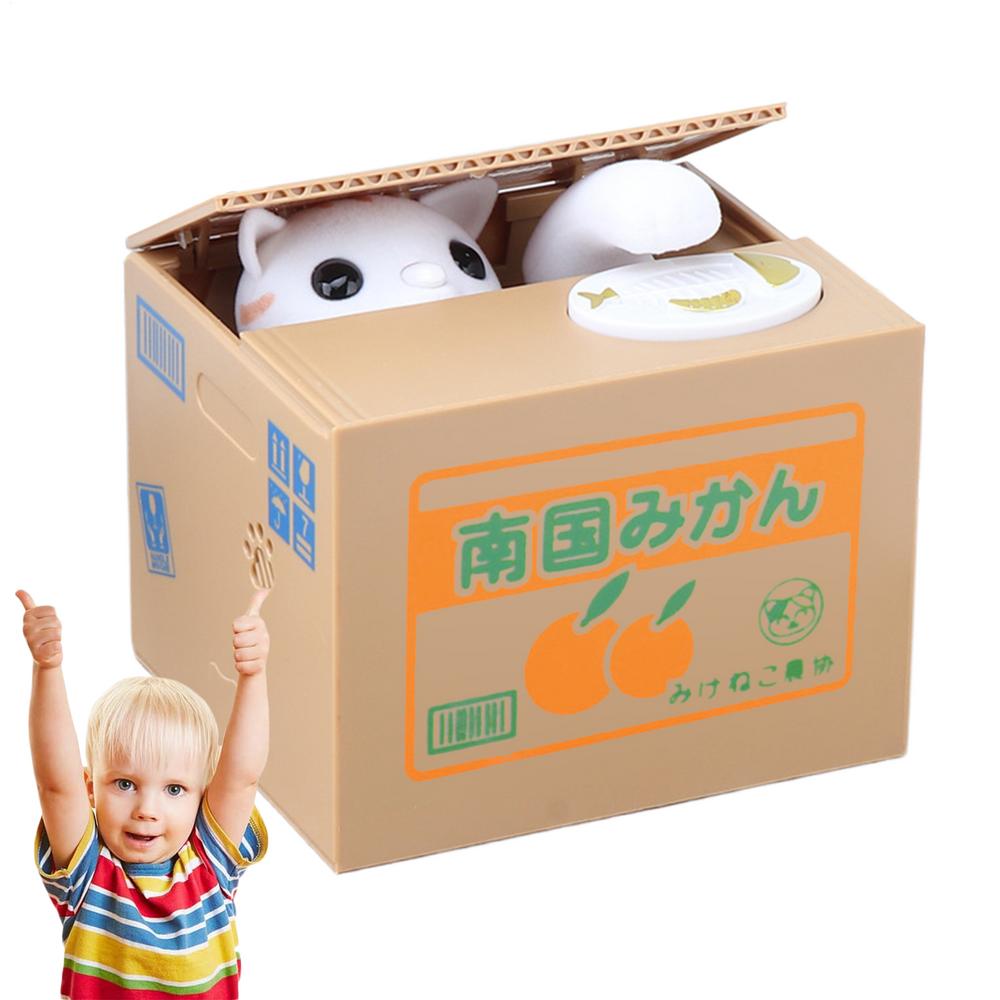 Pengabank Myntsparbössa Katt som Stjäl ATM-banker Kontantförvaring Heminredning För Pojkar Vuxna Födelsedag Vardagsrum Sovrum