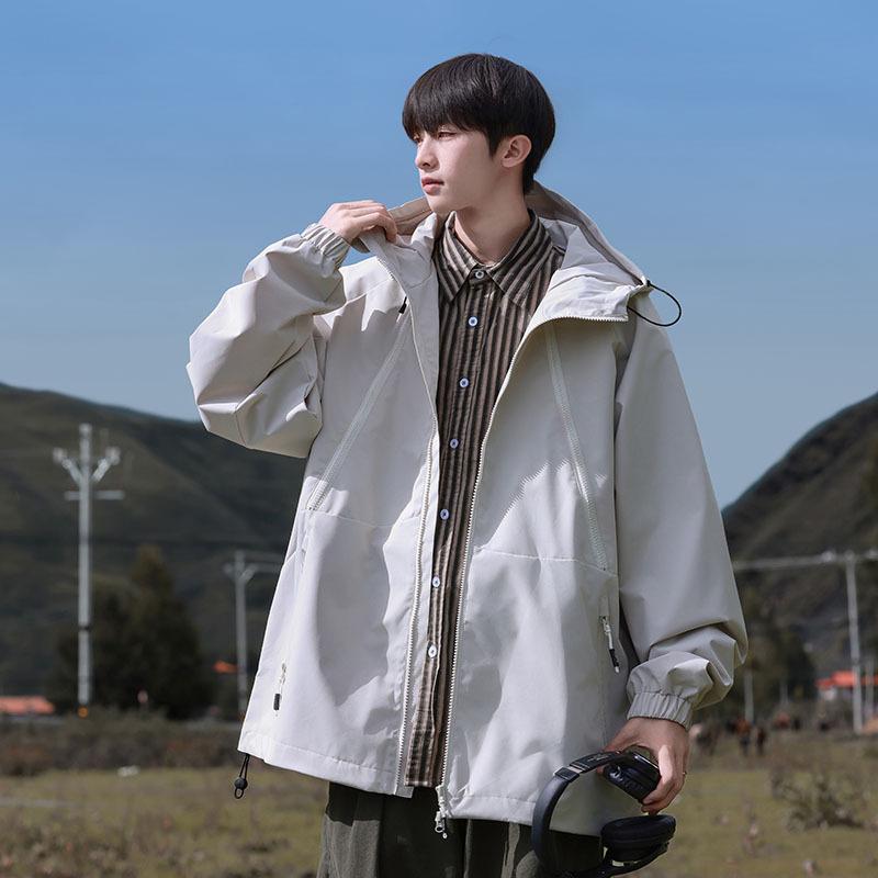 Chaqueta para hombre y mujer, para primavera, estilo pareja, chaqueta softshell, para hombre, impermeable, cortavientos, deportes de ocio, desmontable