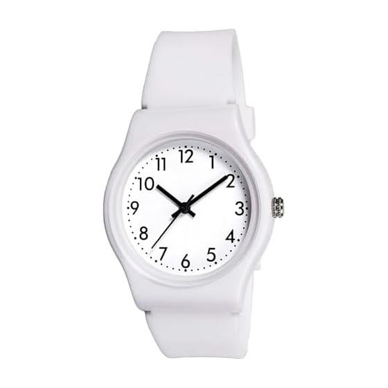 CREPHA Watch, Exam Suitable, Second Hand, Quiet, Analog, Japanese Quartz, Women's, 3 ATM, Waterproof, Simple, Silicone Band, Belt Width: 16 Mm,