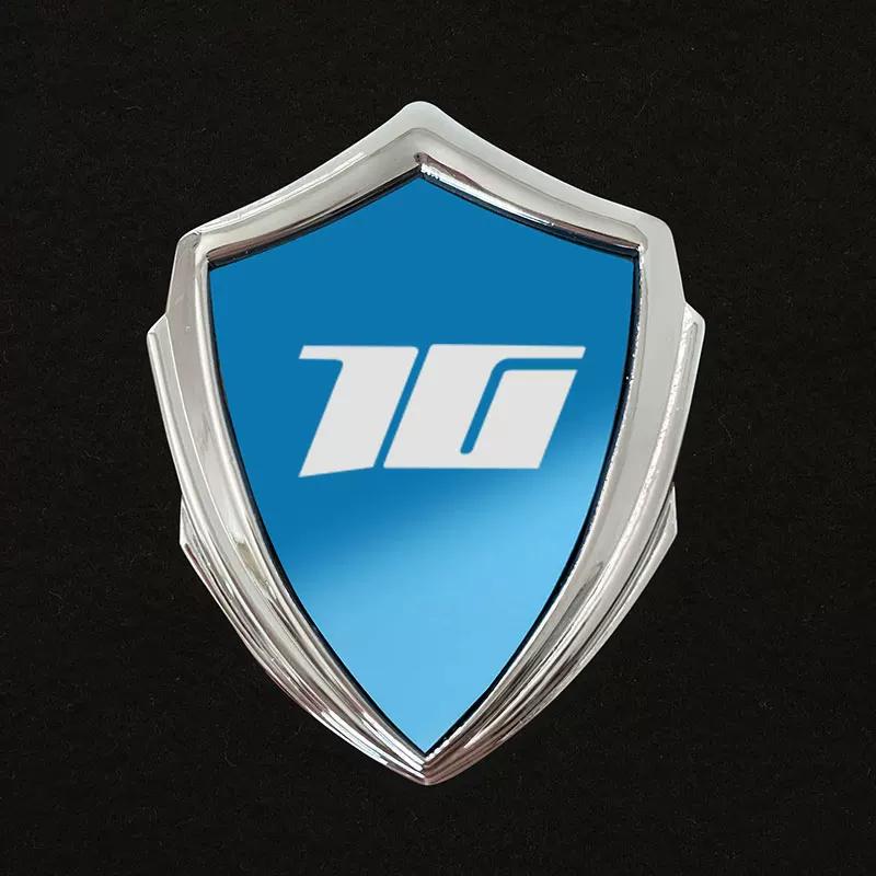 Titanium All-metal Sun-resistant and Non-fading Electric Motorcycle 3D Three-dimensional Car Sticker Modified Decorative Sticker Body Side Logo Badge