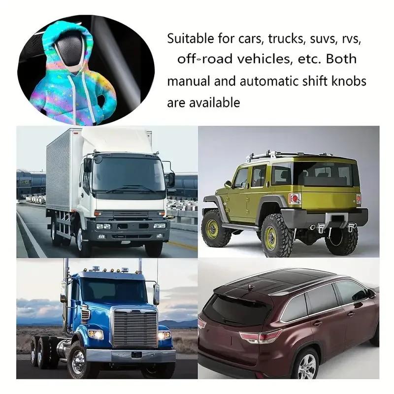 Gear Shift Hoodie Cover Shift Cover Gear Handle Decoration Fits Manual Automatic Universal Car Shift Lever Interior Decor