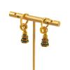Original new Chinese retro one multi-wear enamel drop glaze earrings light luxury high sense fashion temperament medieval earrings